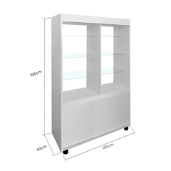 Vitrina exhibidora 130cm - Amoblamientos Vostok