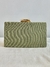 Clutch Quadrada Fina Corda Verde