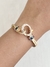 Pulseira Dourado Malha Gancho Cravejado - comprar online