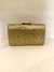 Clutch Retangular Pedraria dourada