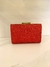 Clutch Quadrada Vermelho Glitter