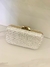 Clutch Quadrada Branca Metalizada - comprar online