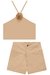 Conjunto Cropped e Shorts em Sarja Lilimoon na internet