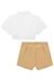 Conjunto em Tricoline e Short Saia em Sarja Lilimoon - Labeh ModaTeen