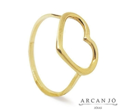 Anel Bruna Folheado A Ouro 18K VFS08