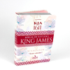 Bíblia King James De Estudo Atualizada - Kja1611 - Textos E Mapas Coloridos E Letras Gigantes - Capa Luxo Floral