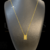 Escapulário tijolinho 70cm plaquinha deus é fiel -5,5g - banhado a ouro 18k - comprar online