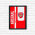 Quadro Futebol Arsenal - comprar online