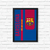 Quadro Futebol Barcelona - comprar online