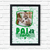 Quadro Decorativo Pai de Pet Gato Personalizado Com Nome e Foto