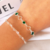 Pulseiras Corações Verde Esmeralda e Vazado 18cm - comprar online