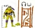 Figura Playmates Toys Tortugas Ninja TMNT Caos Mutante - Donatello en internet