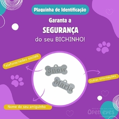 Plaquinha de Identificação Personalizada para Pets (Impressão 3D) - comprar online