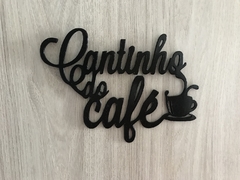 Cantinho do Café Letreiro Placa Decoração com Fita Dupla Face - comprar online