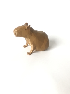 Capivara Decorativa Geométrica/Escultura/Low Poly - comprar online