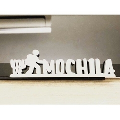 Letreiro Decorativo Vou de Mochila - Pla 3d - loja online