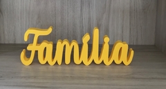 Letreiro Decorativo Família Enfeite Sala Escritório - comprar online