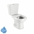 Vaso Caixa Acoplada Dual Flush - Sabatini - Combo