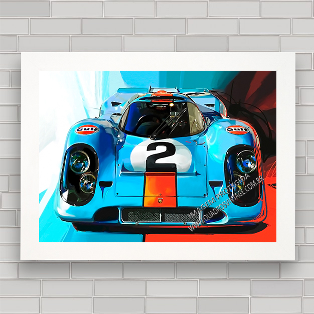 Quadro Decorativo Automobilismo Motorsport Racing Porsche