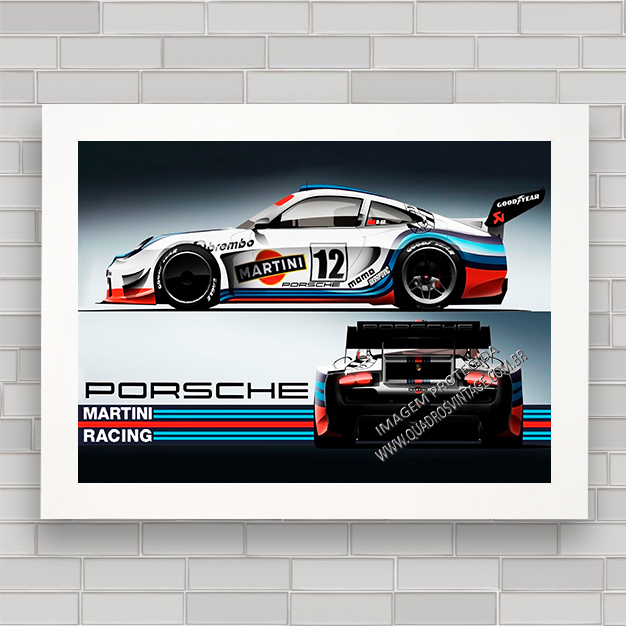 Quadro Decorativo Automobilismo Motorsport Racing Porsche