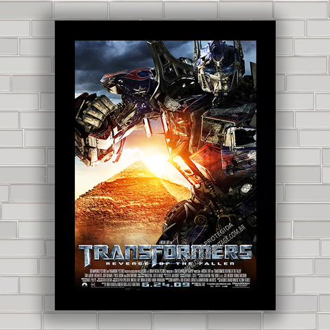 Quadro Decorativo Transformers Cinema Filmes Moldura G080