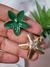 Brinco flor esmaltado na laca italiana verde na internet