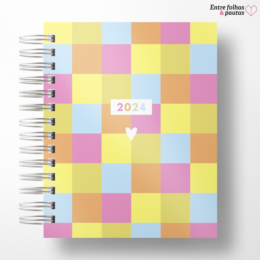 Coleção Fofura - Mini agenda 2024 vertical personalizado