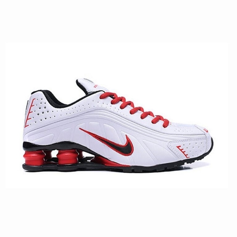 Nike shox store white red