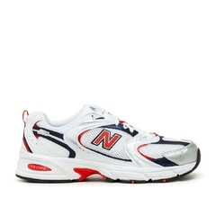 New Balance 530 White/Velocity Red