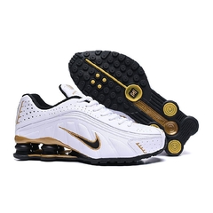 Nike Shox R4 White/Black/Gold - comprar online