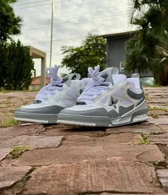 Tênis Sneaker LV Skate Branco com Cinza na internet