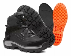 Bota Shelga Patagônia Cano Médio Biqueira PVC Preto - RA Outlet Virtual