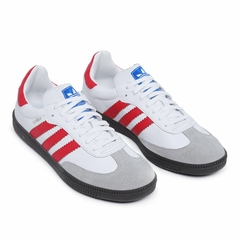 Tênis Adidas Unissex Samba OG Branco Vermelho - comprar online