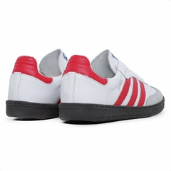 Tênis Adidas Unissex Samba OG Branco Vermelho na internet