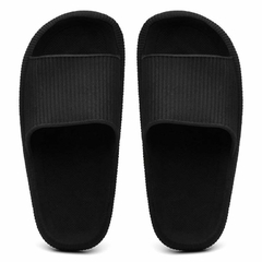 Chinelo Nuvem Slide Conforto Anatômico Leve Verão Unissex Preta - RA Outlet Virtual