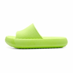 Chinelo Nuvem Slide Conforto Anatômico Leve Verão Unissex Verde Limão - comprar online