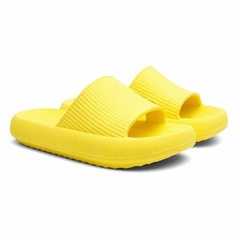 Chinelo Nuvem Slide Conforto Anatômico Leve Verão Unissex Amarelo - RA Outlet Virtual