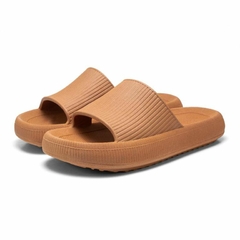 Chinelo Nuvem Slide Conforto Anatômico Leve Verão Unissex Marrom - comprar online