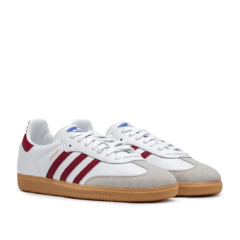 Tênis Adidas Unissex Samba OG White Dark Red - comprar online