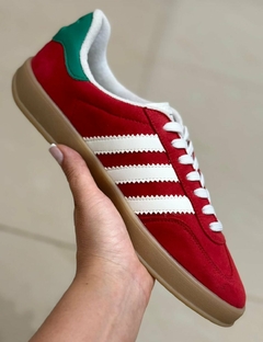 Tênis Gazelle Indoor Vermelho Verde