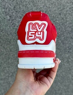 Tênis Sneaker LV Skate Vermelho com Branco - loja online