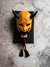 Hannya Oni Mask - Yellow - com moldura