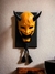 Hannya Oni Mask - Yellow - com moldura na internet