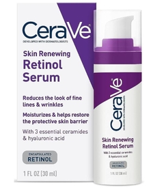 CeraVe - Sérum antienvejecimiento de retinol para rostro | 1 onza | Serum en crema para suavizar las líneas finas | Sin fragancia