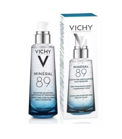 Gel/Serum Fortalecedor Facial Diario con Ácido Hialurónico Vichy Mineral 89 día/noche para todo tipo de piel de 50mL