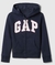 blusa azul com marca gap