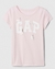 Camiseta GAP logotipo rosa