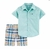 Conjunto CARTER’S camisa + shorts xadrez