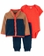 TRIO CARTERS LARANJA FLEECE