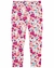 Calca CARTERS com fleece rosa flor